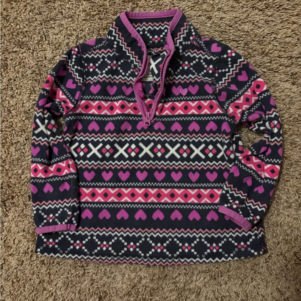 Osh Kosh Patterned 1/4 Zip Pullover